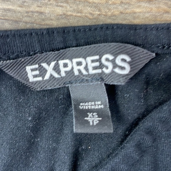 Express Women’s Black Long Sleeve Dress with Back Zipper, size XS - Picture 2 of 10